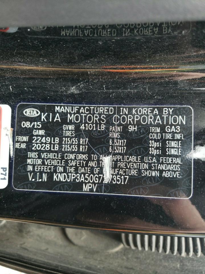 Photo 10 from auction – 2016 KIA SOUL + with VIN KNDJP3A50G7273517