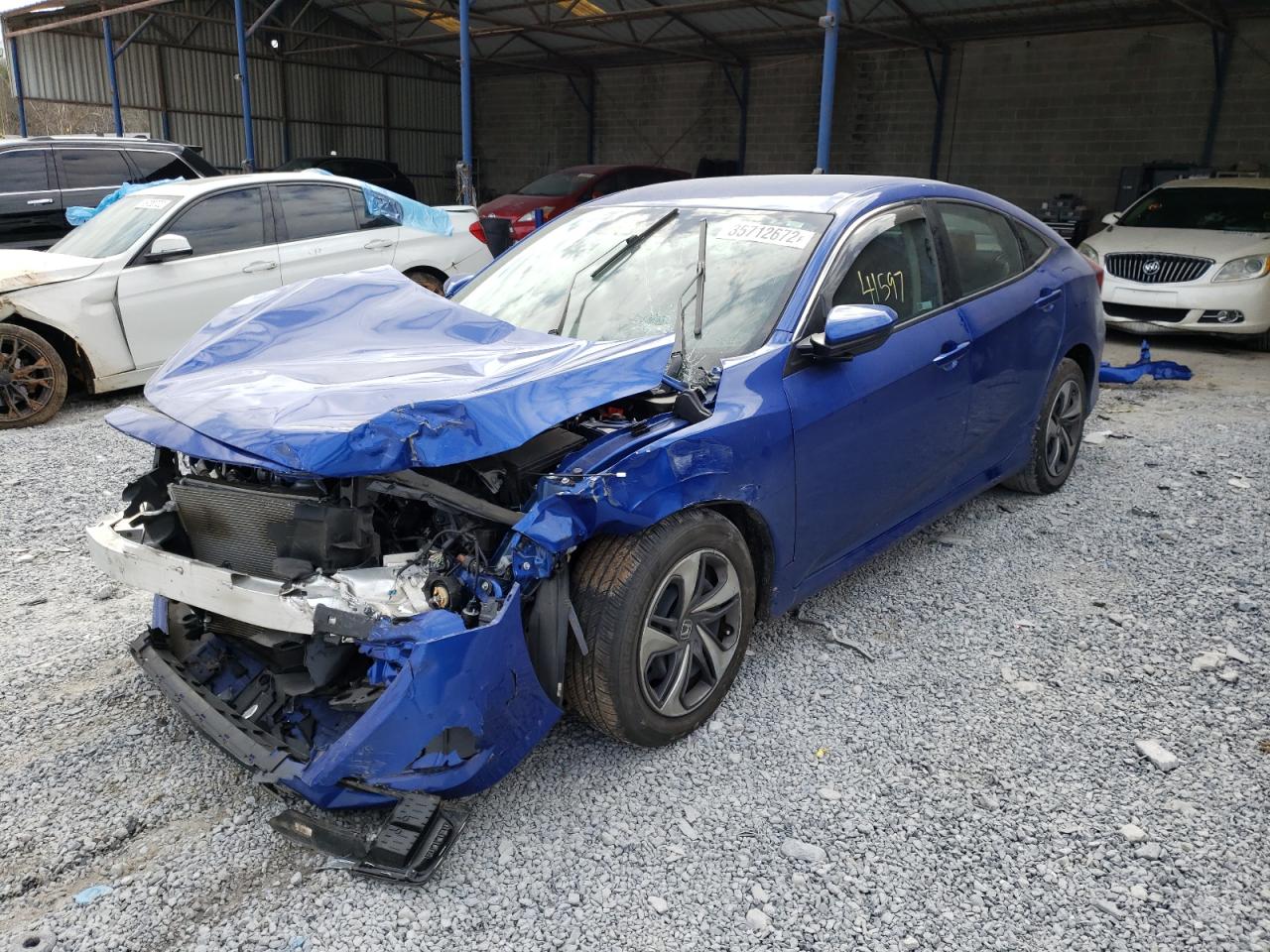 Photo 2 from auction – 2020 HONDA CIVIC LX with VIN 19XFC2F69LE000941
