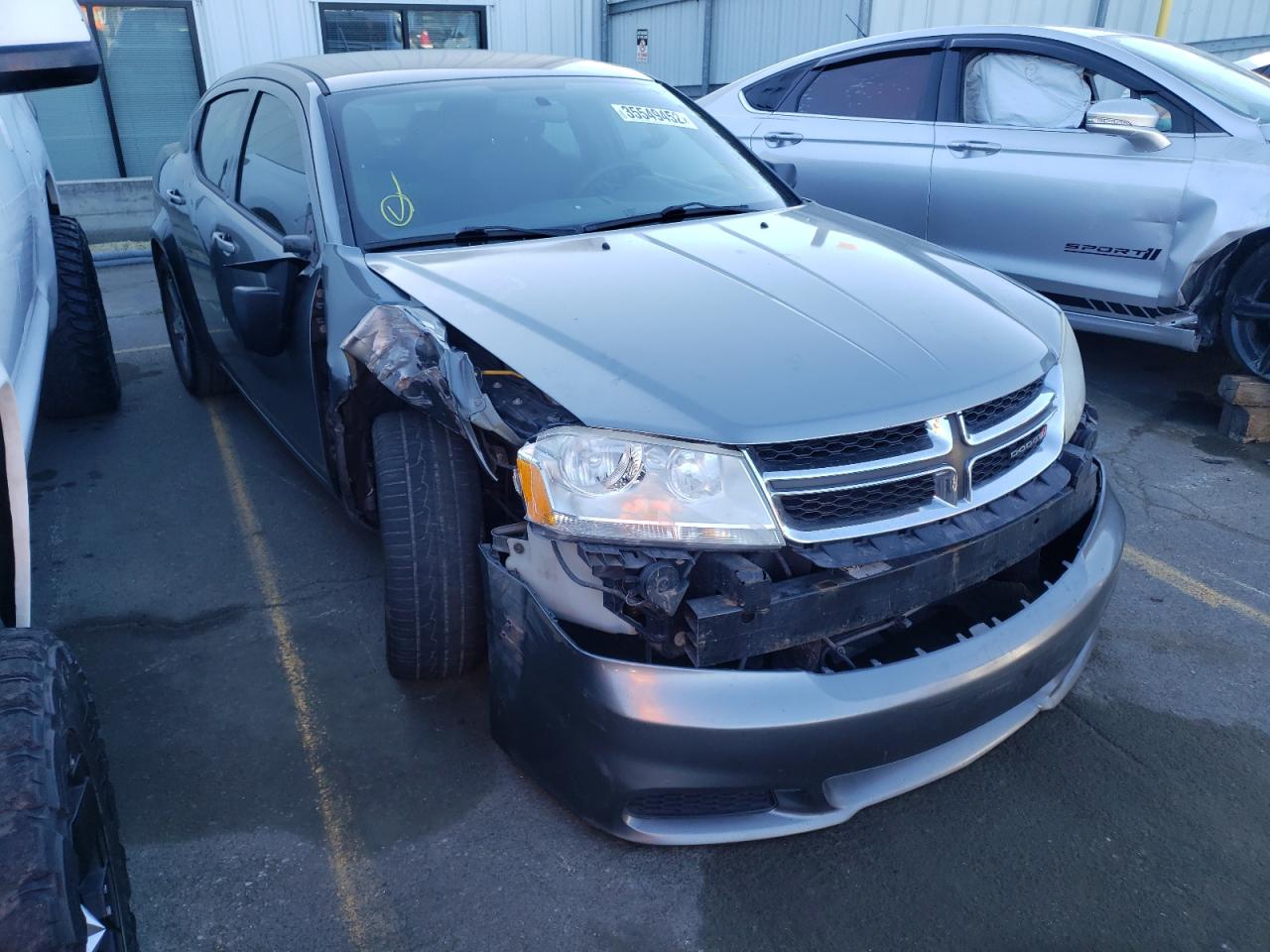 DODGE AVENGER SE 2013 with VIN 1C3CDZAB2DN643694 - Photo from auction