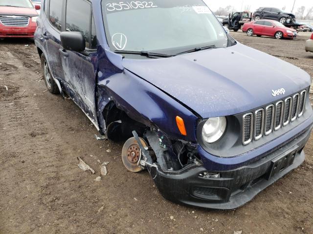 Photo 9 from auction – 2018 JEEP RENEGADE S with VIN ZACCJBAB3JPJ02035