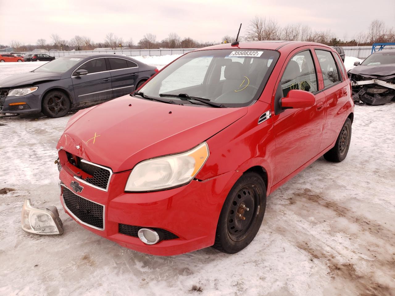 Photo 2 from auction – 2010 CHEVROLET AVEO LT with VIN 3G1TC6DE4AL122192
