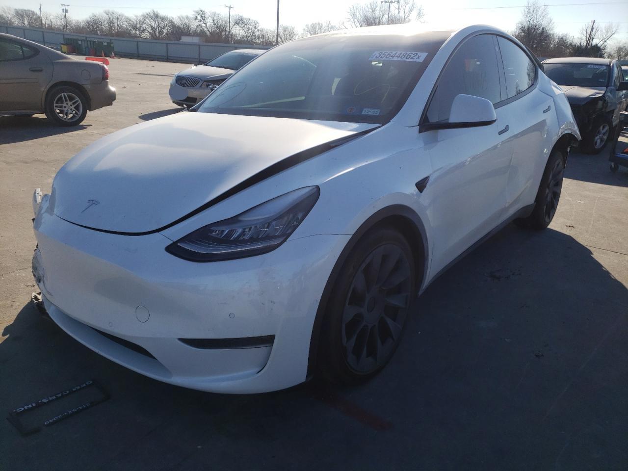 Photo 2 from auction – 2021 TESLA MODEL Y with VIN 5YJYGDEE5MF084267
