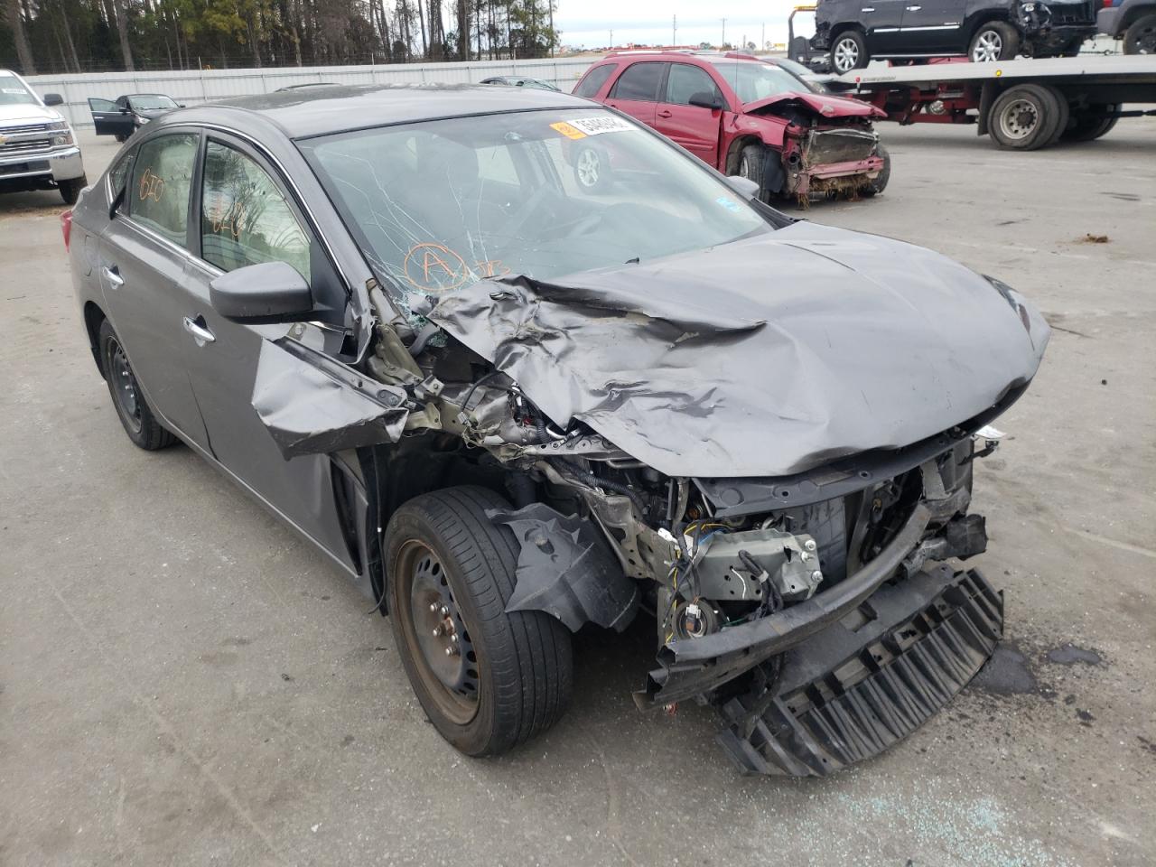 Photo 1 from auction – 2017 NISSAN SENTRA S with VIN 3N1AB7AP1HY214860