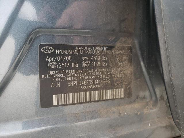 Photo 10 from auction – 2009 HYUNDAI SONATA SE with VIN 5NPEU46F09H444248