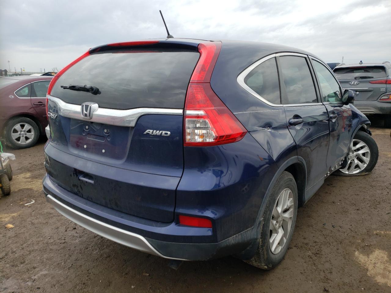 Photo 4 from auction – 2016 HONDA CR-V EX with VIN 5J6RM4H51GL136448