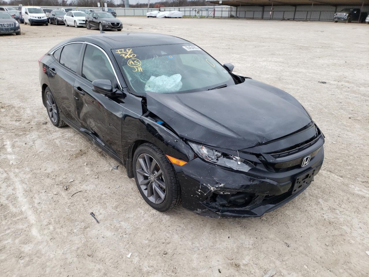 HONDA CIVIC EX 2019 with VIN 19XFC1F34KE013028 - Photo from auction