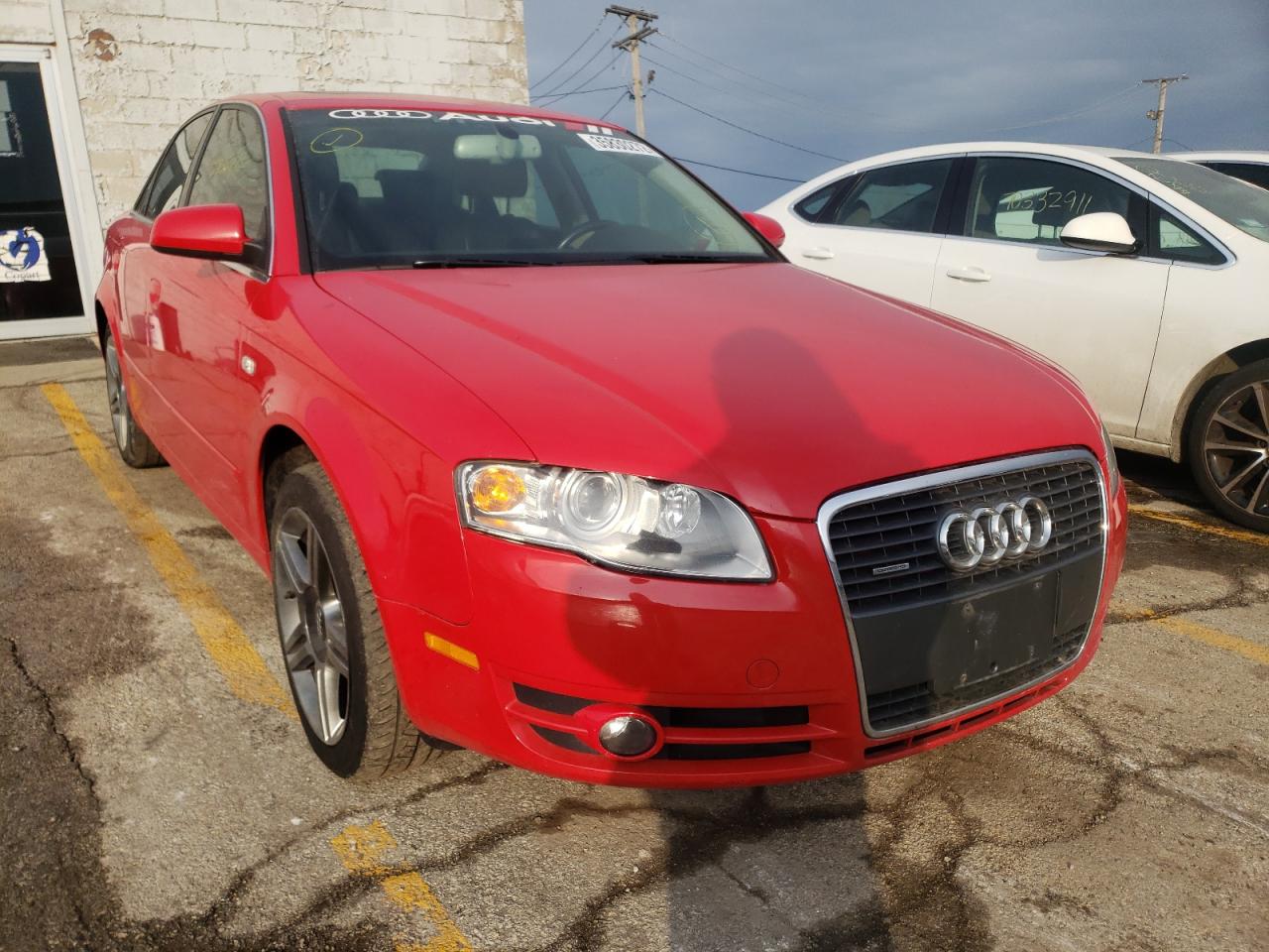 AUDI A4 2.0T QU 2007 with VIN WAUDF78E17A013687 - Photo from auction
