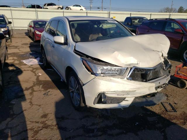 ACURA MDX TECHNO 2017 with VIN 5FRYD4H50HB016094 - Photo from auction