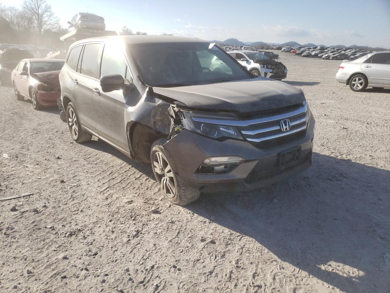 HONDA PILOT EX 2016 with VIN 5FNYF6H30GB055644 - Photo from auction