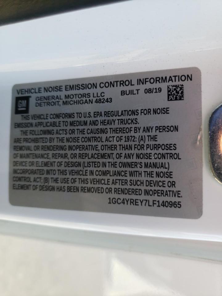 Photo 10 from auction – 2020 CHEVROLET SILVERADO with VIN 1GC4YREY7LF140965