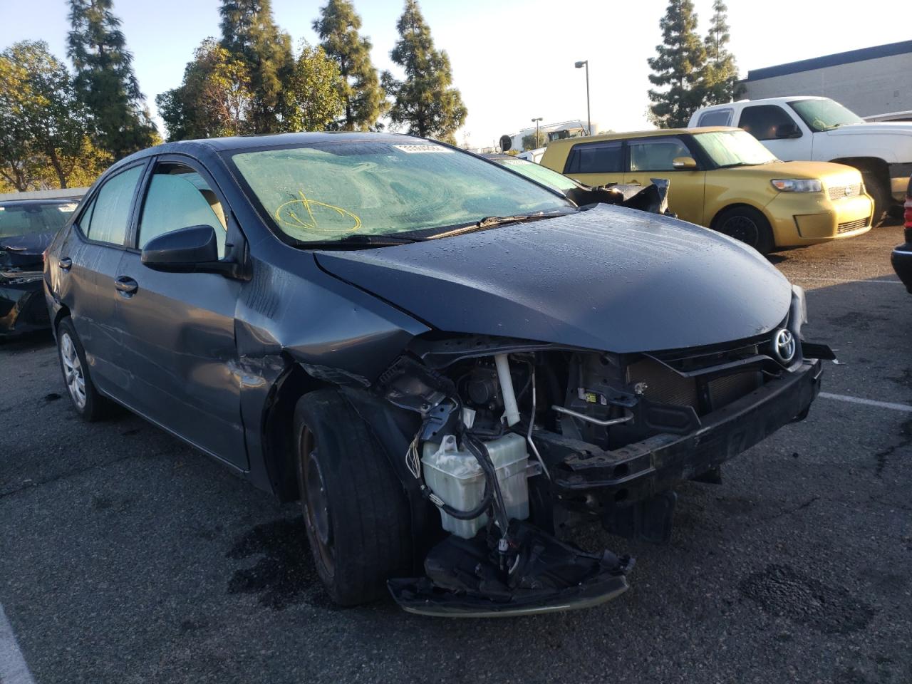 TOYOTA COROLLA L 2014 with VIN 2T1BURHE6EC125616 - Photo from auction