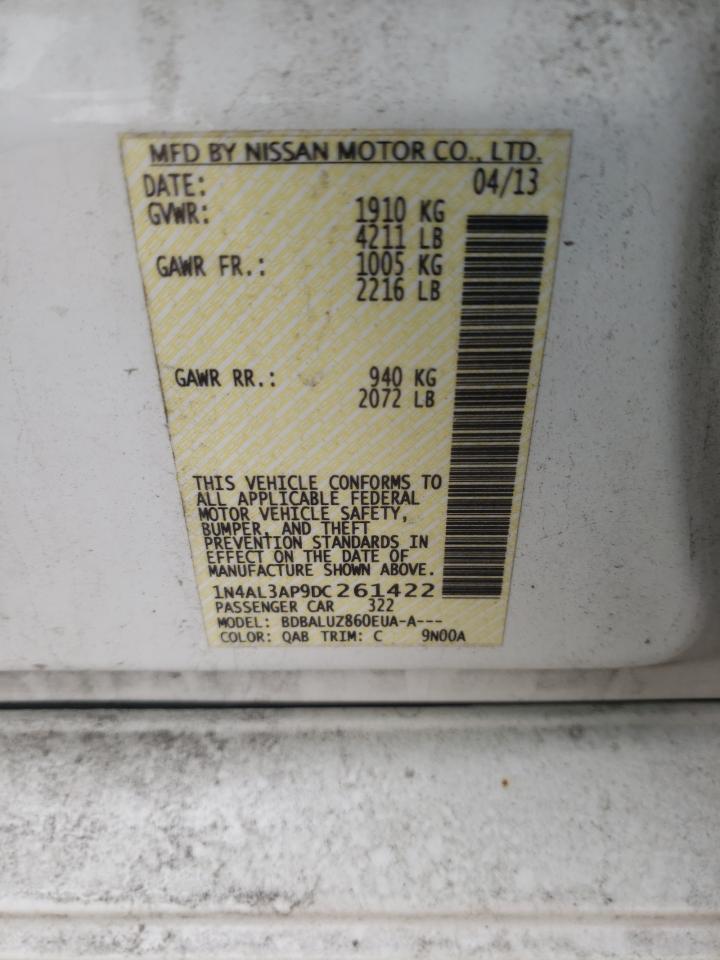 Photo 10 from auction – 2013 NISSAN ALTIMA 2.5 with VIN 1N4AL3AP9DC261422
