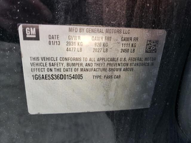 Photo 10 from auction – 2013 CADILLAC ATS PREMIU with VIN 1G6AE5S36D0154005