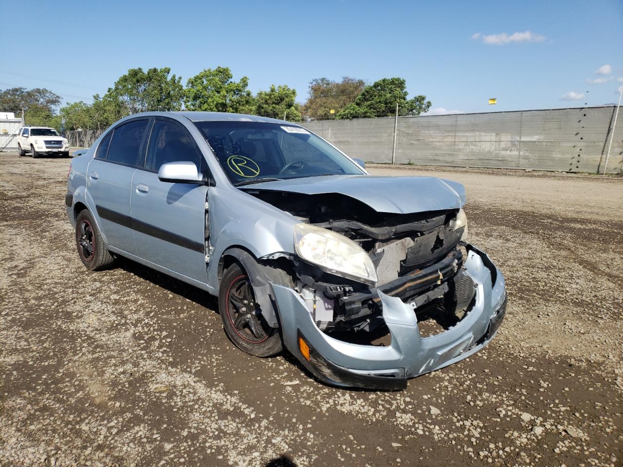 KIA RIO BASE 2008 with VIN KNADE123486430815 - Photo from auction