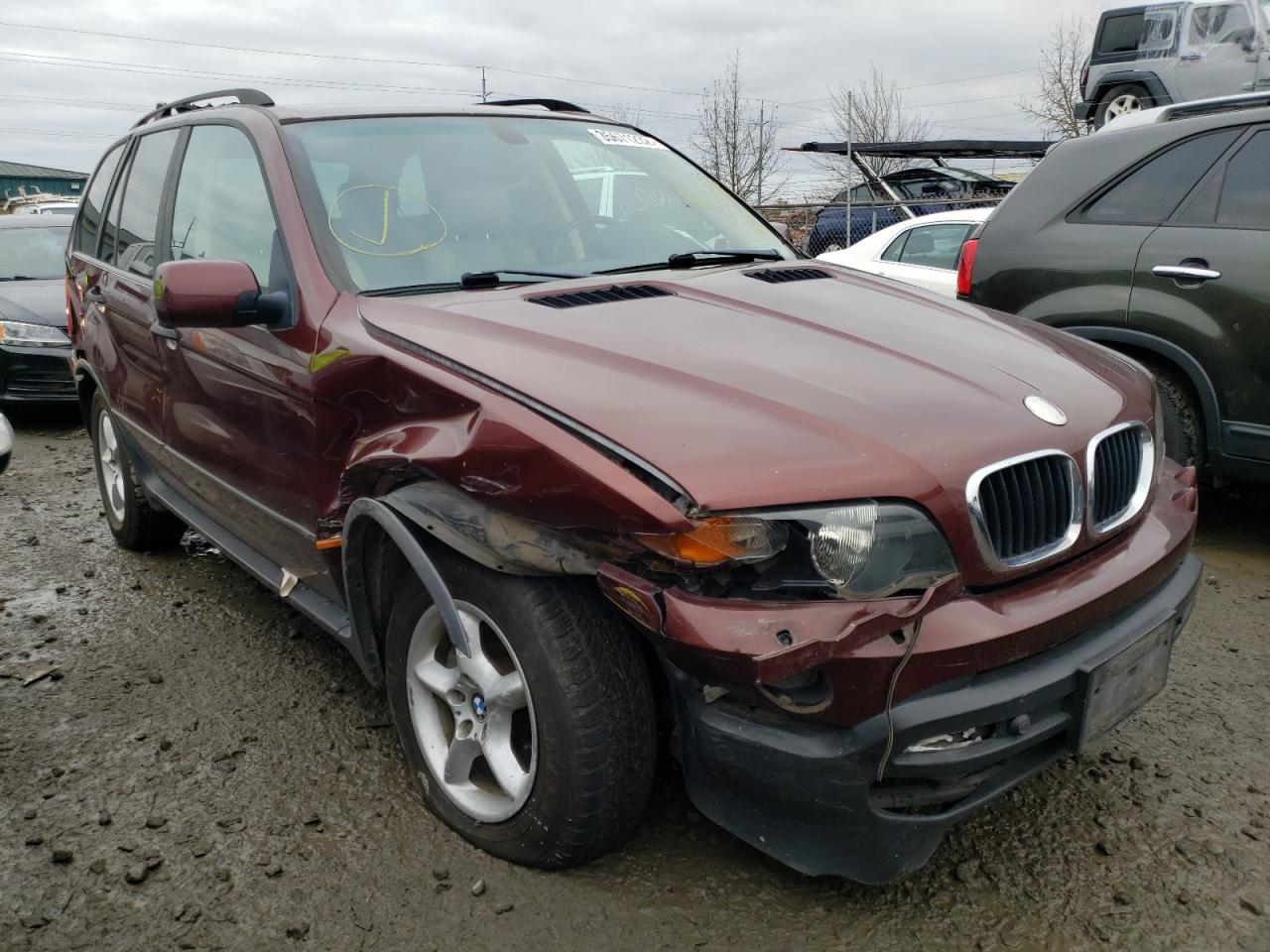 BMW X5 3.0I 2001 with VIN WBAFA535X1LM83232 - Photo from auction