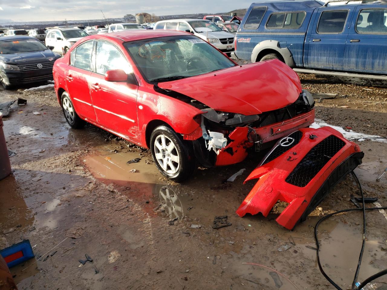 MAZDA 3 2008 with VIN JM1BK12F581834975 - Photo from auction