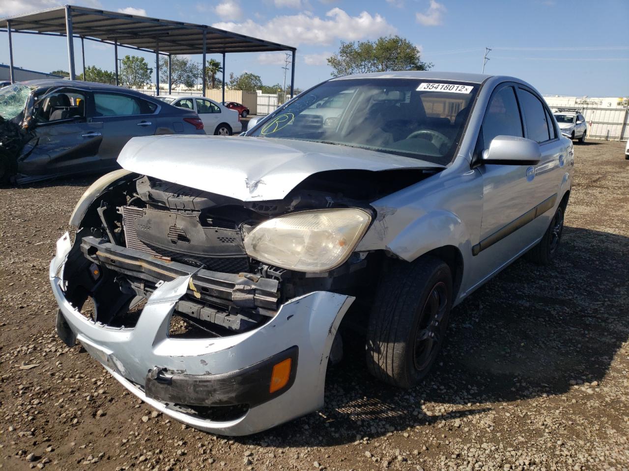 Photo 2 from auction – 2008 KIA RIO BASE with VIN KNADE123486430815