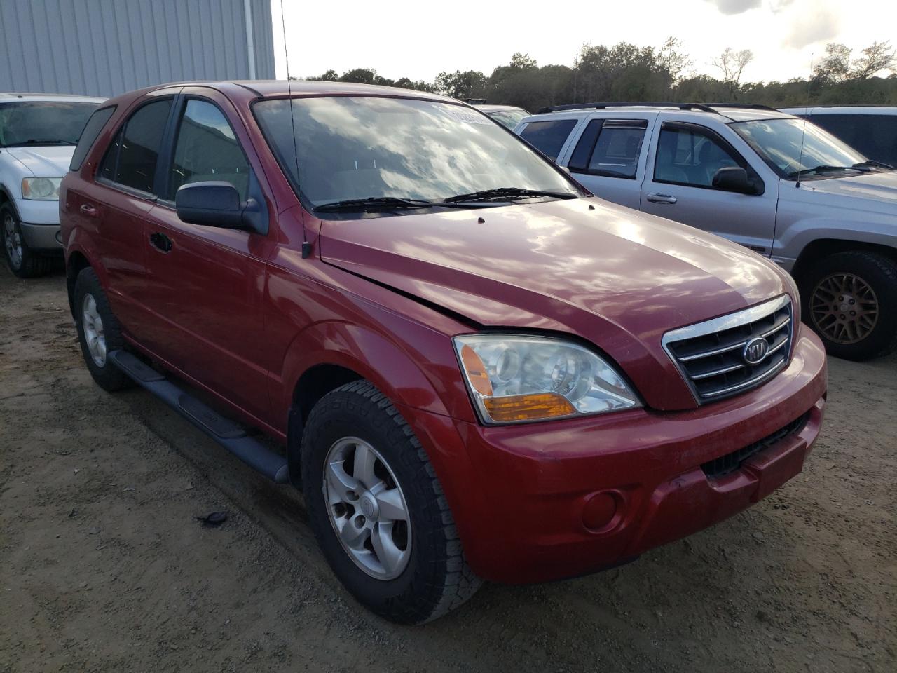 KIA SORENTO EX 2008 with VIN KNDJD735685855633 - Photo from auction