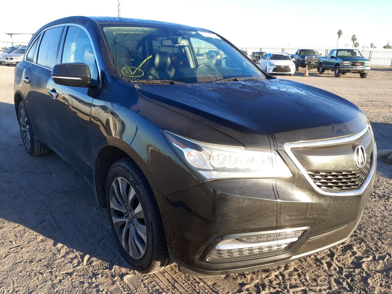 ACURA MDX TECHNO 2014 with VIN 5FRYD3H44EB009680 - Photo from auction