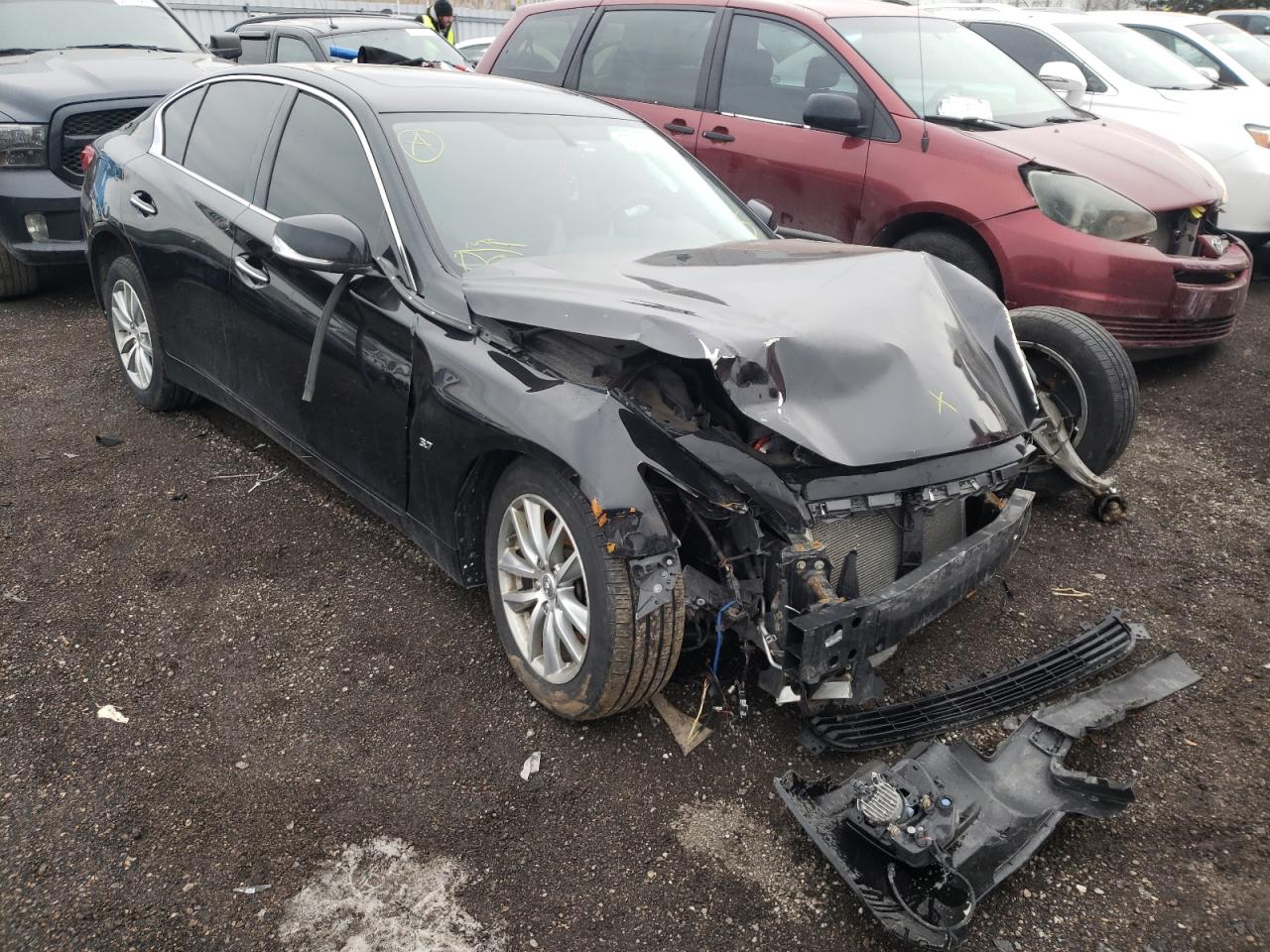 INFINITI Q50 BASE 2015 with VIN JN1BV7AR0FM401469 - Photo from auction