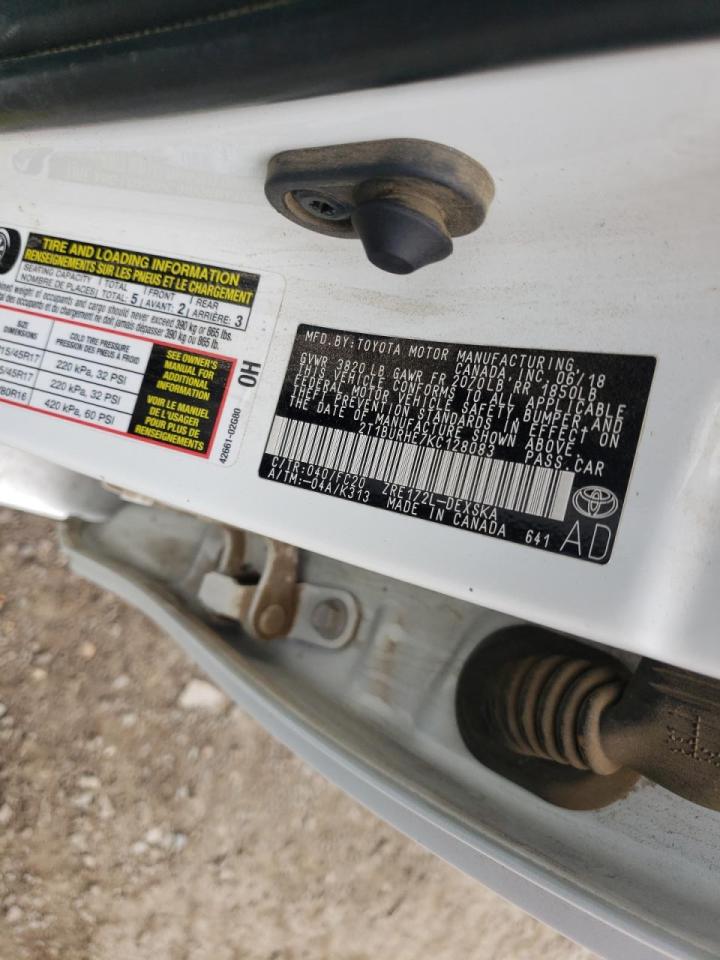 Photo 10 from auction – 2019 TOYOTA COROLLA L with VIN 2T1BURHE7KC128083