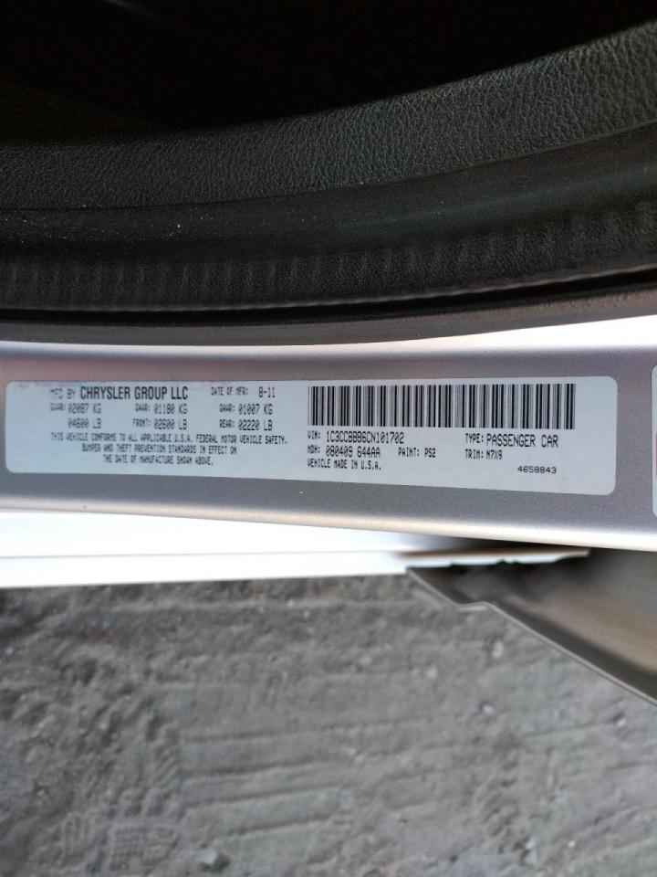 Photo 10 from auction – 2012 CHRYSLER 200 TOURIN with VIN 1C3CCBBB6CN101702