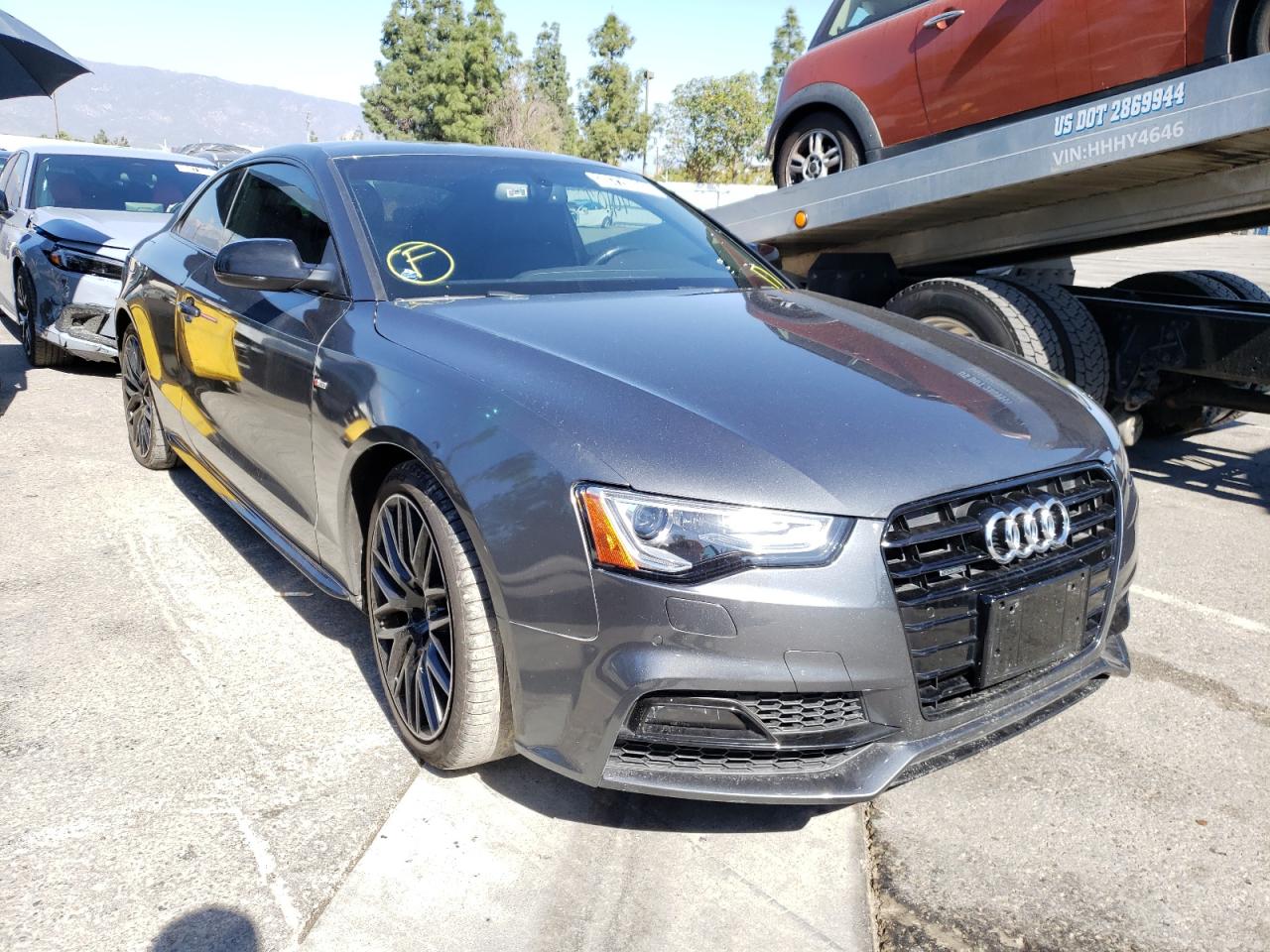 AUDI A5 SPORT 2017 with VIN WAUD2AFR4HA001114 - Photo from auction