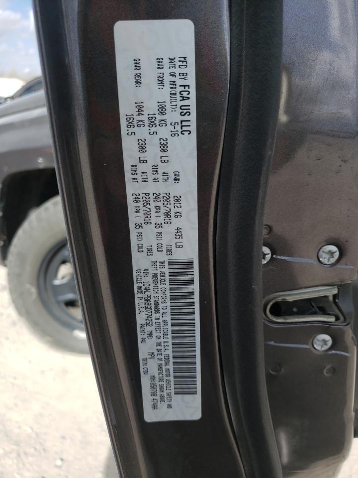 Photo 10 from auction – 2016 JEEP PATRIOT SP with VIN 1C4NJPBA9GD774252