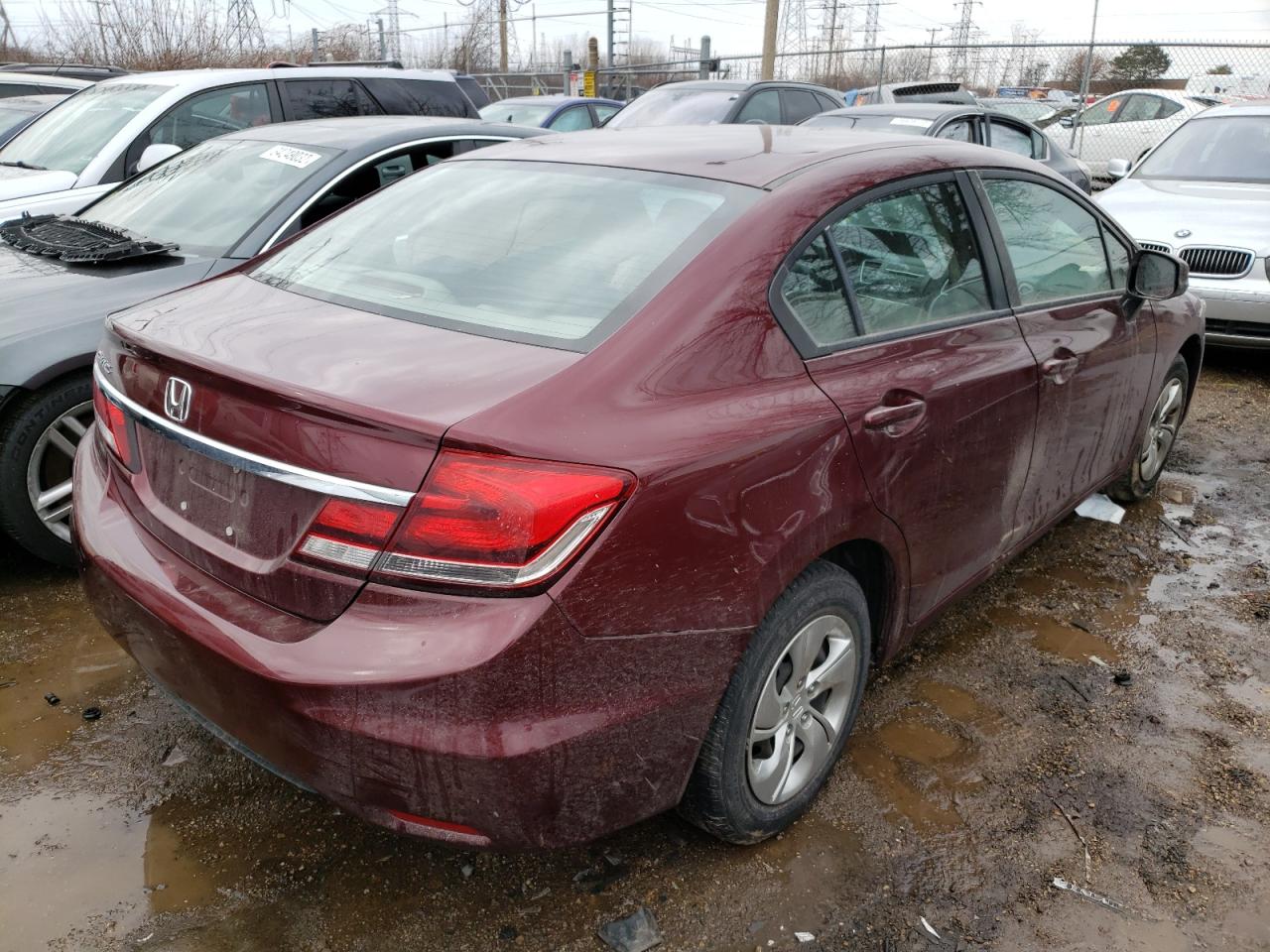 Photo 4 from auction – 2013 HONDA CIVIC LX with VIN 2HGFB2F53DH576400