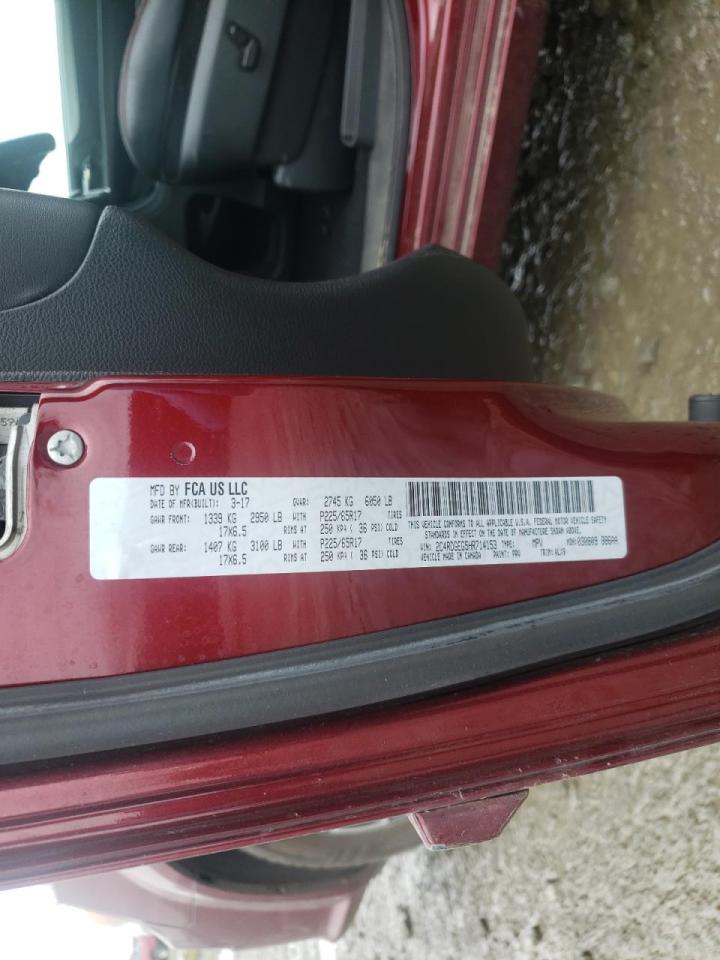 Foto 10 de la subasta – 2017 DODGE GRAND CARA con VIN 2C4RDGEG5HR714153