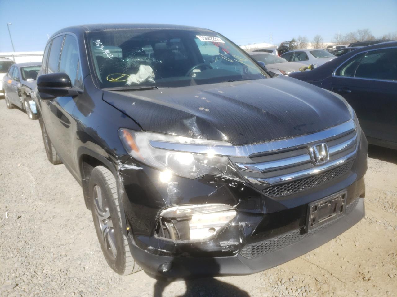 HONDA PILOT EXL 2016 with VIN 5FNYF5H57GB058486 - Photo from auction
