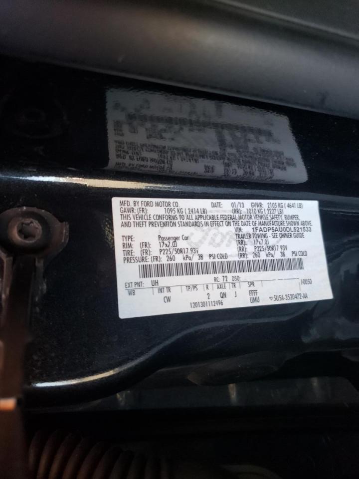 Photo 10 from auction – 2013 FORD C-MAX SE with VIN 1FADP5AU0DL521533