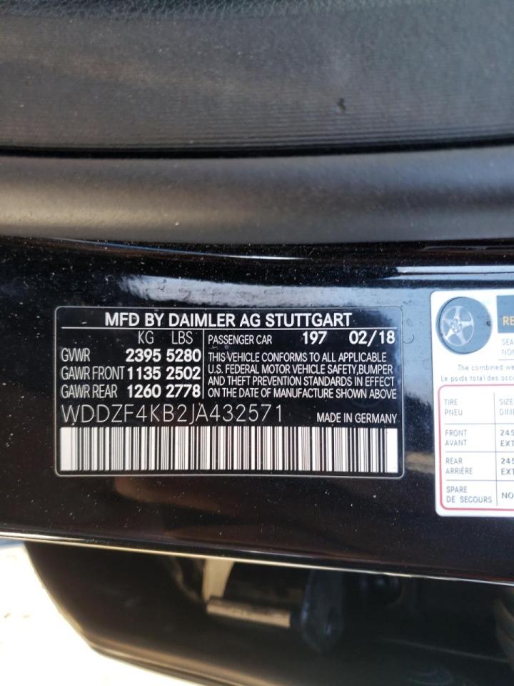 Photo 10 from auction – 2018 MERCEDES-BENZ E 300 4MAT with VIN WDDZF4KB2JA432571