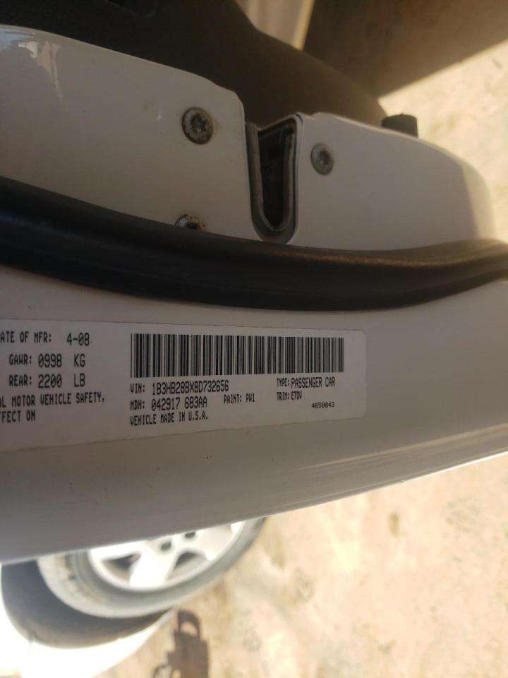Photo 10 from auction – 2008 DODGE CALIBER with VIN 1B3HB28BX8D732656