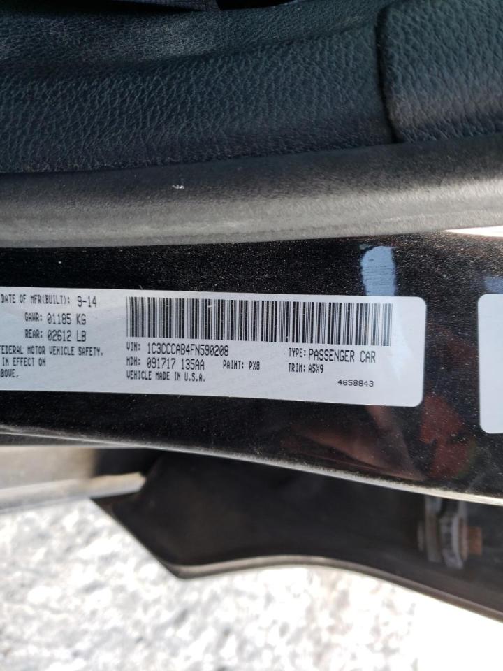 Photo 10 from auction – 2015 CHRYSLER 200 with VIN 1C3CCCAB4FN590208