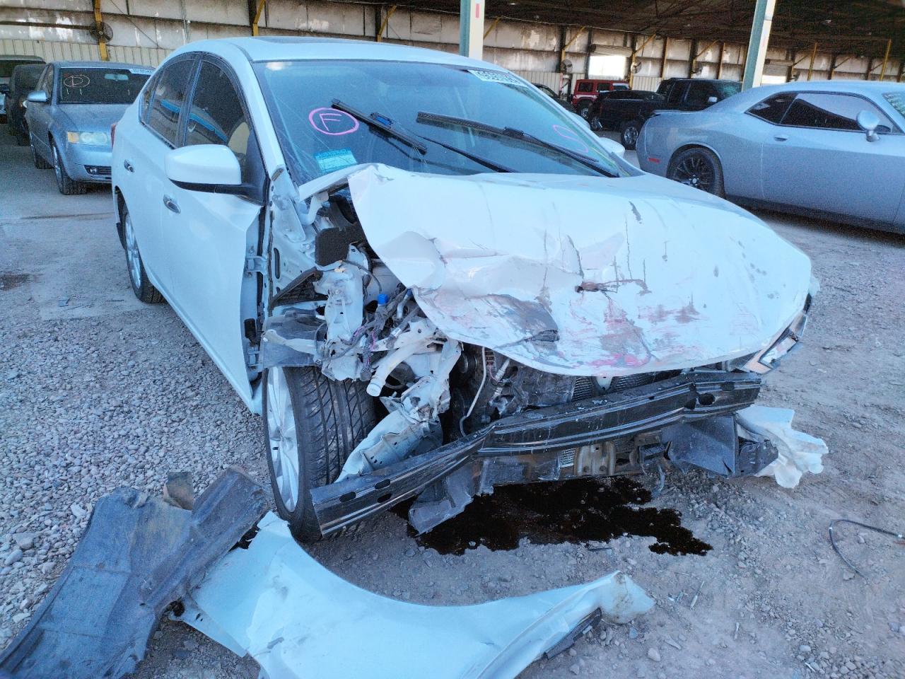 NISSAN SENTRA S 2018 with VIN 3N1AB7AP7JY274440 - Photo from auction
