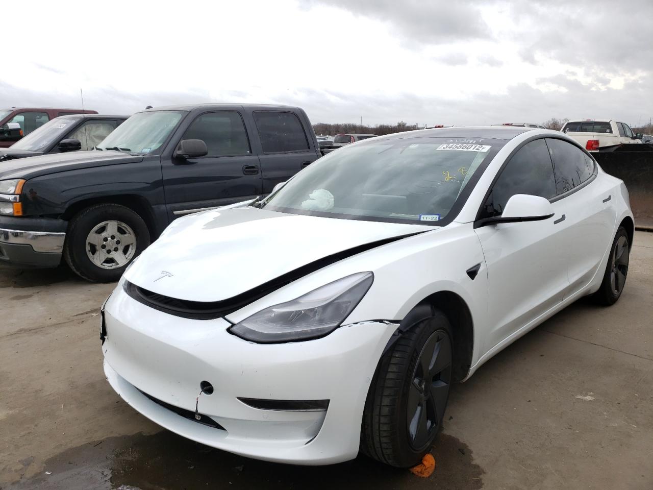 Photo 2 from auction – 2021 TESLA MODEL 3 with VIN 5YJ3E1EAXMF093901