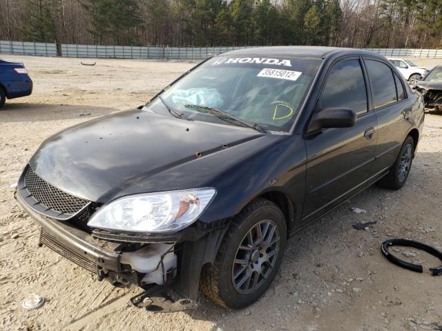Photo 2 from auction – 2005 HONDA CIVIC LX with VIN 2HGES16545H572802