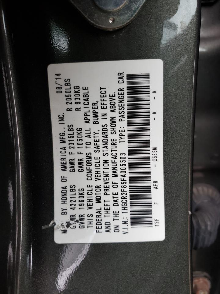 Photo 10 from auction – 2015 HONDA ACCORD EXL with VIN 1HGCR2F85FA005503