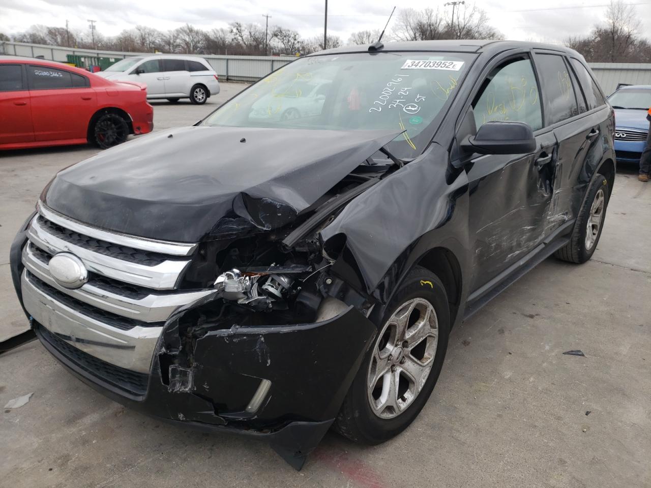 Photo 2 from auction – 2012 FORD EDGE SEL with VIN 2FMDK3J99CBA31434