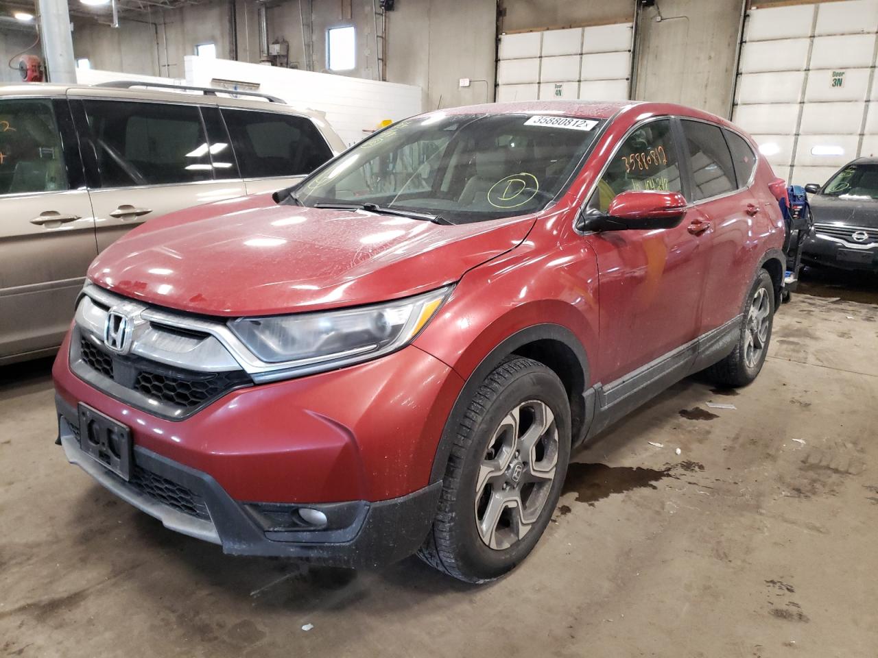 Photo 2 from auction – 2017 HONDA CR-V EXL with VIN 5J6RW2H87HL013215