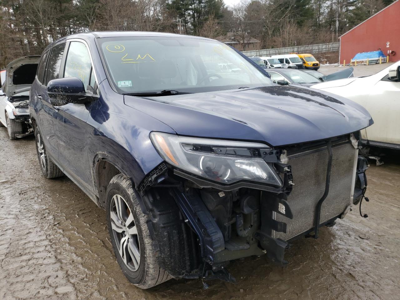 HONDA PILOT EX 2018 with VIN 5FNYF6H34JB072311 - Photo from auction