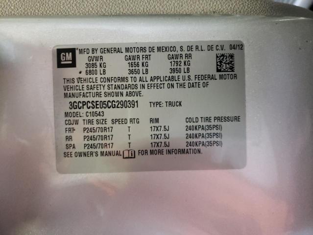 Photo 10 from auction – 2012 CHEVROLET SILVERADO with VIN 3GCPCSE05CG290391