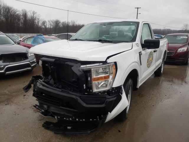 Photo 2 from auction – 2021 FORD F150 with VIN 1FTMF1CBXMKE44306