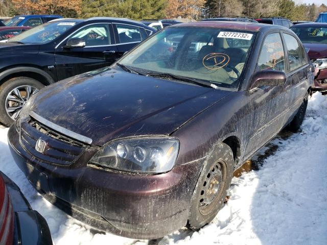 Photo 2 from auction – 2001 HONDA CIVIC EX with VIN 2HGES26731H594615