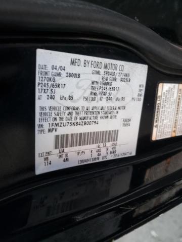 Photo 10 from auction – 2004 FORD EXPLORER L with VIN 1FMZU75K84ZB00794