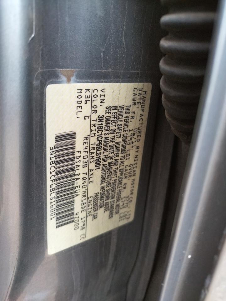 Photo 10 from auction – 2011 NISSAN VERSA S with VIN 3N1BC1CP6BL516001