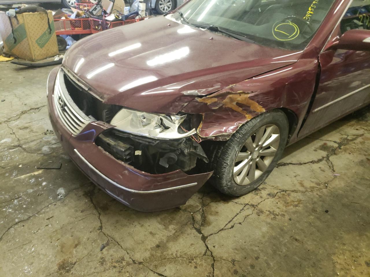 Photo 9 from auction – 2009 HYUNDAI AZERA SE with VIN KMHFC46F69A343323