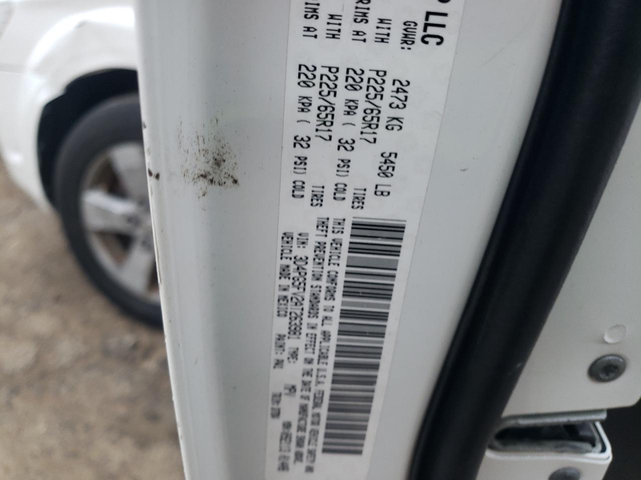Photo 10 from auction – 2010 DODGE JOURNEY SX with VIN 3D4PG5FV2AT263981