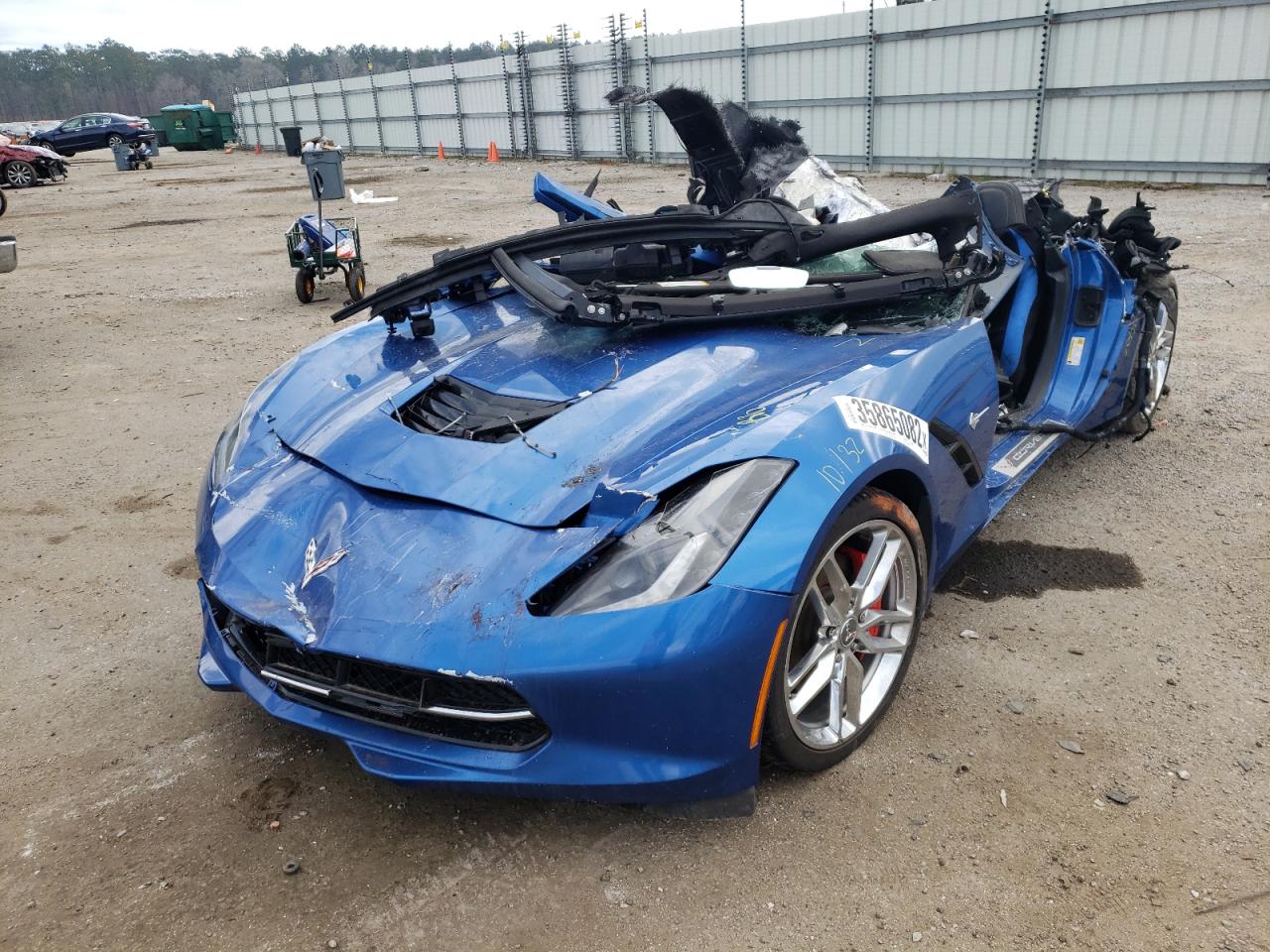 Photo 2 from auction – 2015 CHEVROLET CORVETTE S with VIN 1G1YD2D71F5115186